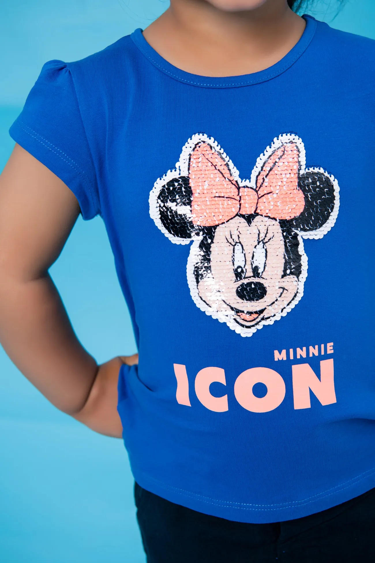 REVERSIBLE FLIP-SEQUIN MINI MOUSE T-SHIRT