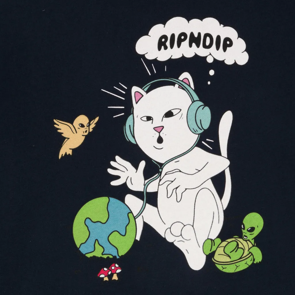 RIPNDIP I LIKE TURTLES HOODIE-NAVY