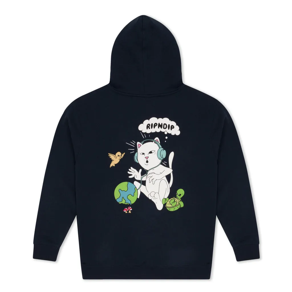 RIPNDIP I LIKE TURTLES HOODIE-NAVY