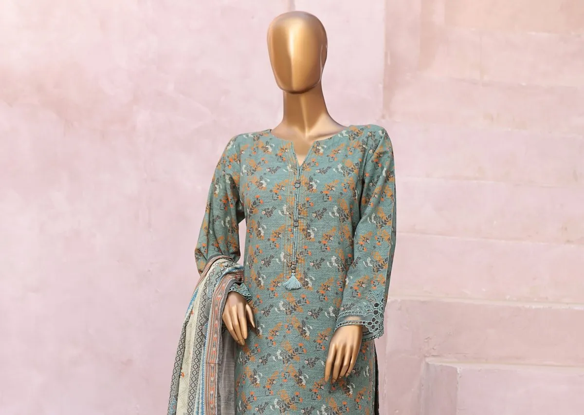 Elegant Sada Bahar Khaddar 3-Piece Co-Ord Suit - SBA66 for Chic Seasonal Style