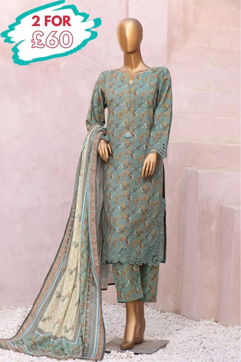 Elegant Sada Bahar Khaddar 3-Piece Co-Ord Suit - SBA66 for Chic Seasonal Style