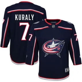 Sean Kuraly Columbus Blue Jackets Youth Home Premier Jersey - Navy