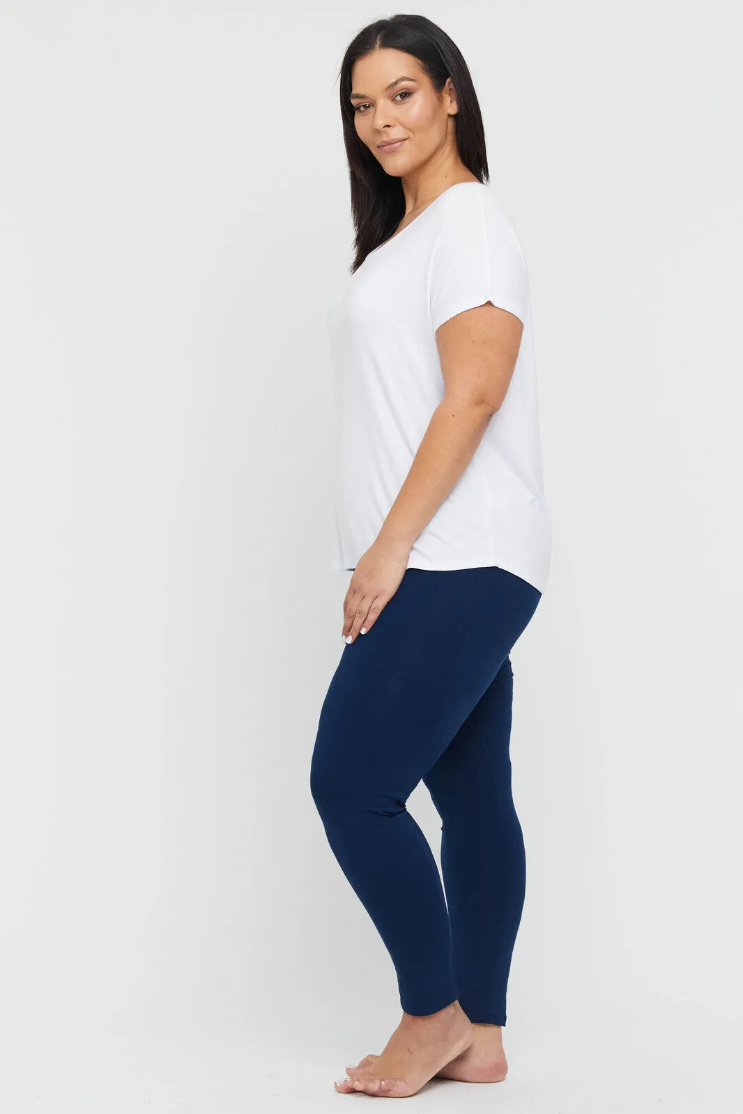 Soft Bamboo Leggings - Navy