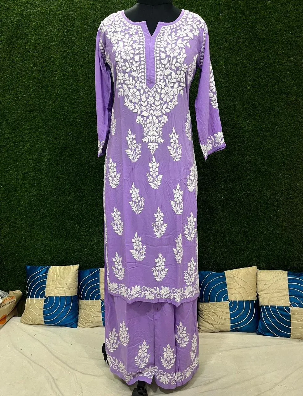 Tarana Premium Chikankari Kurti Pallazo Set