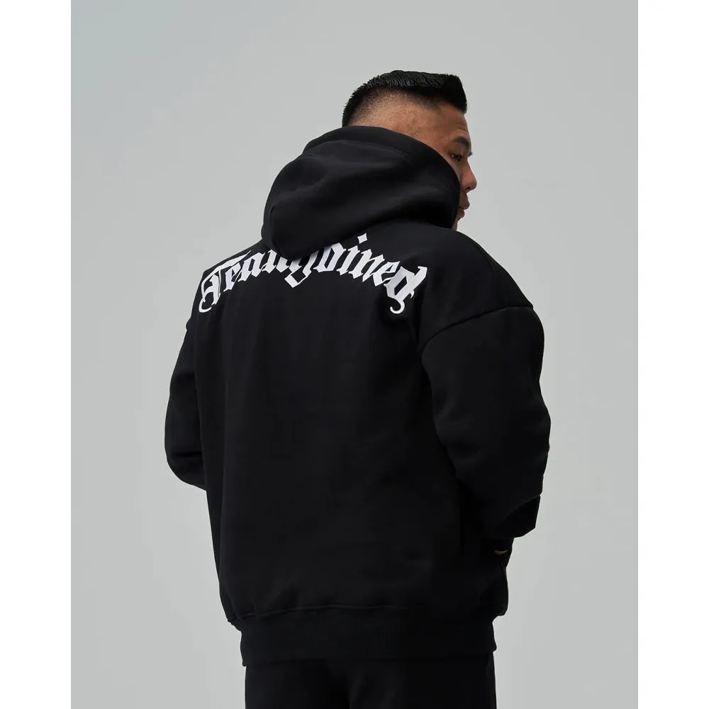 TEAMJOINED JOINED GOTHIC OVERSIZED HOODIE-BLACK