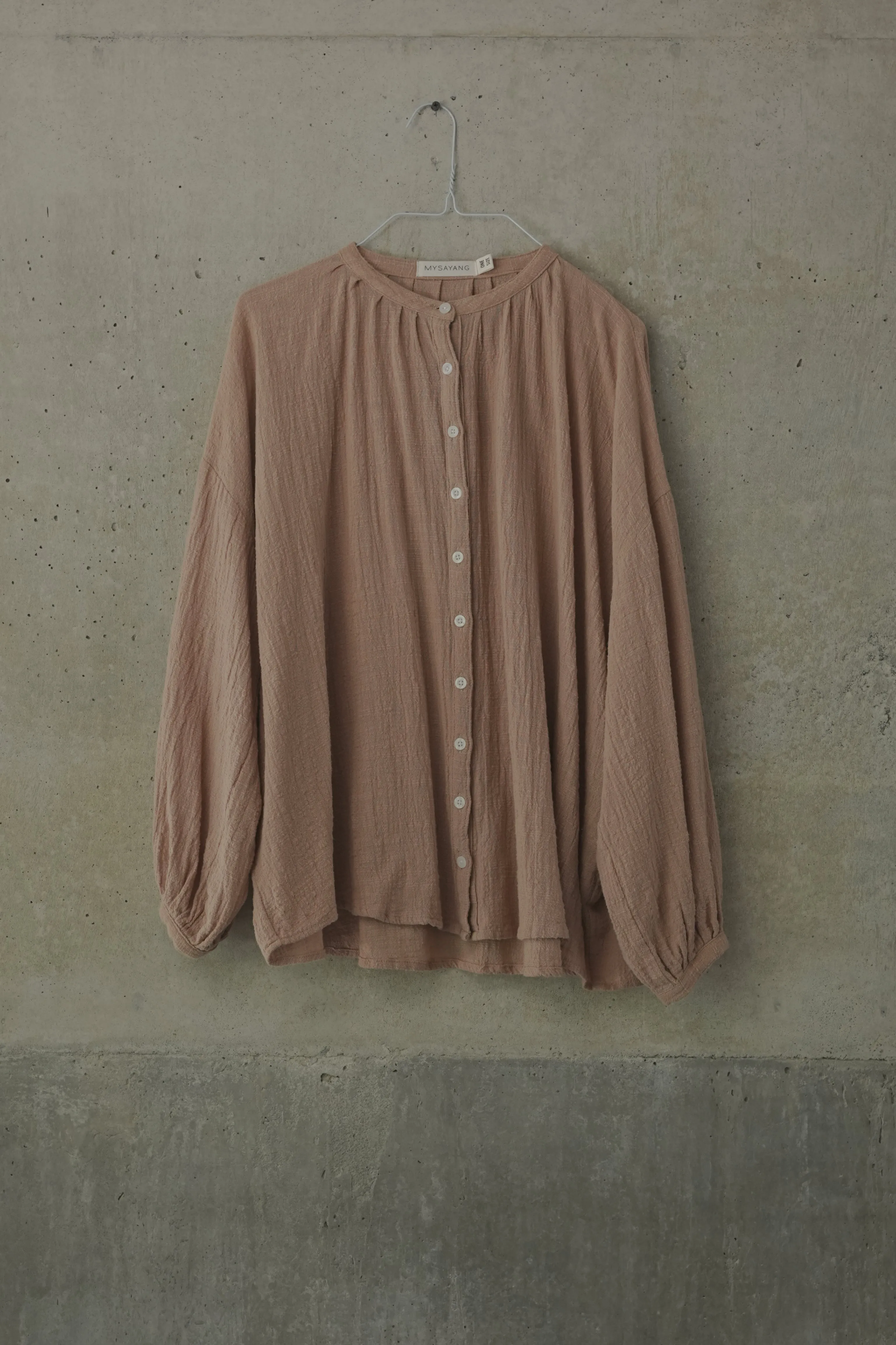 TERLALU [ too ]  -  structured rami cotton blouse