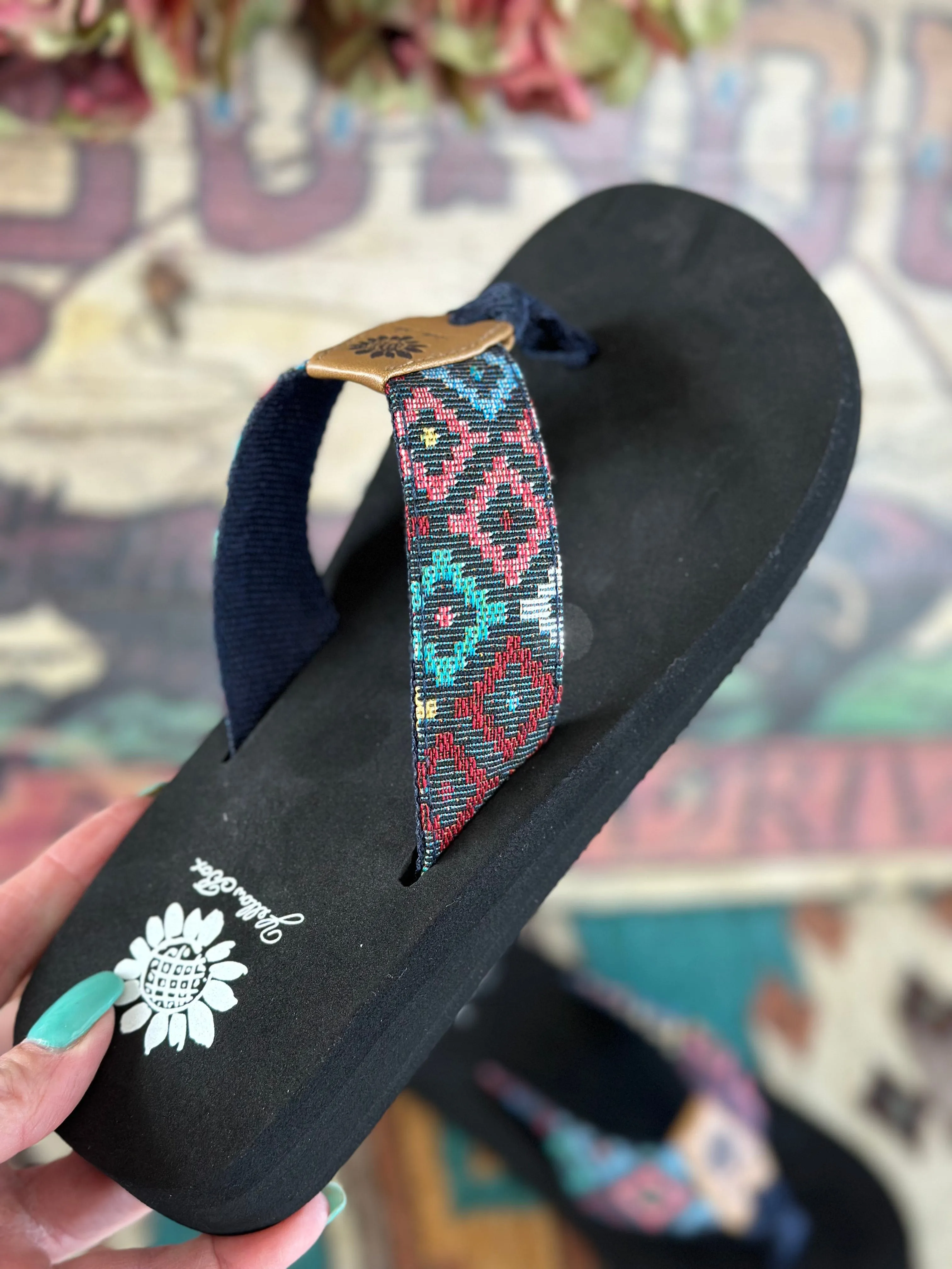 The Color Of Summer Aztec Flip Flop Sandal