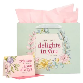 The Lord Delights in You Large Gift Bag