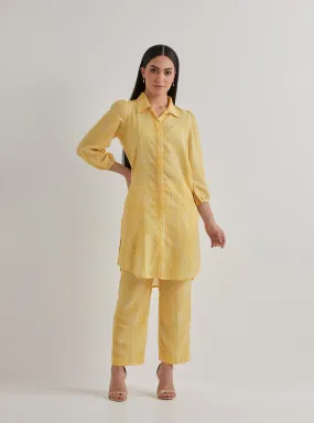 Yellow Polka Cotton Co-ord set