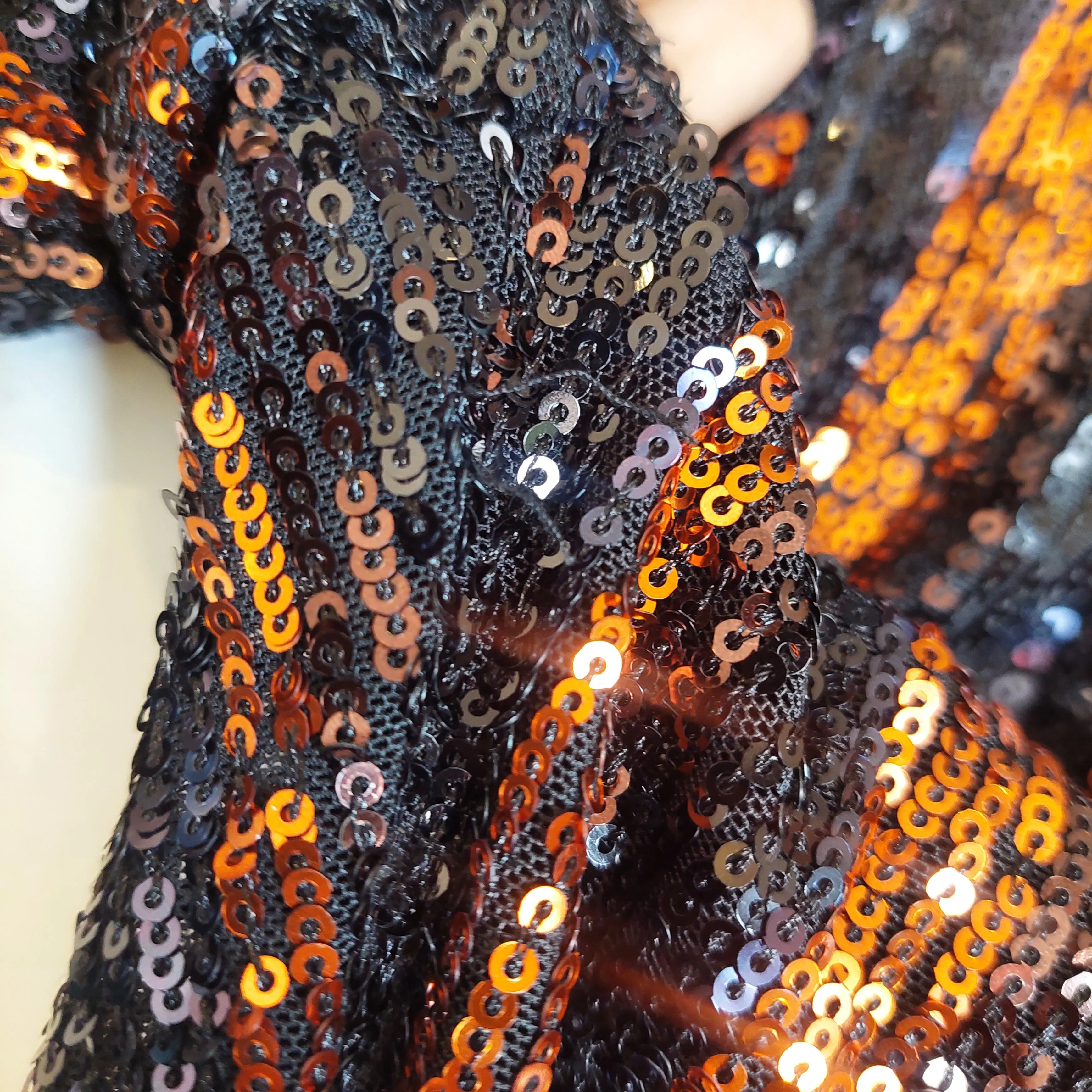 ZARA Black and Orange Sequins Co-ord Set | Gently used |