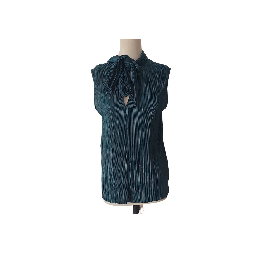 ZARA Emerald Green Pleated Co-ord Set | Like New |