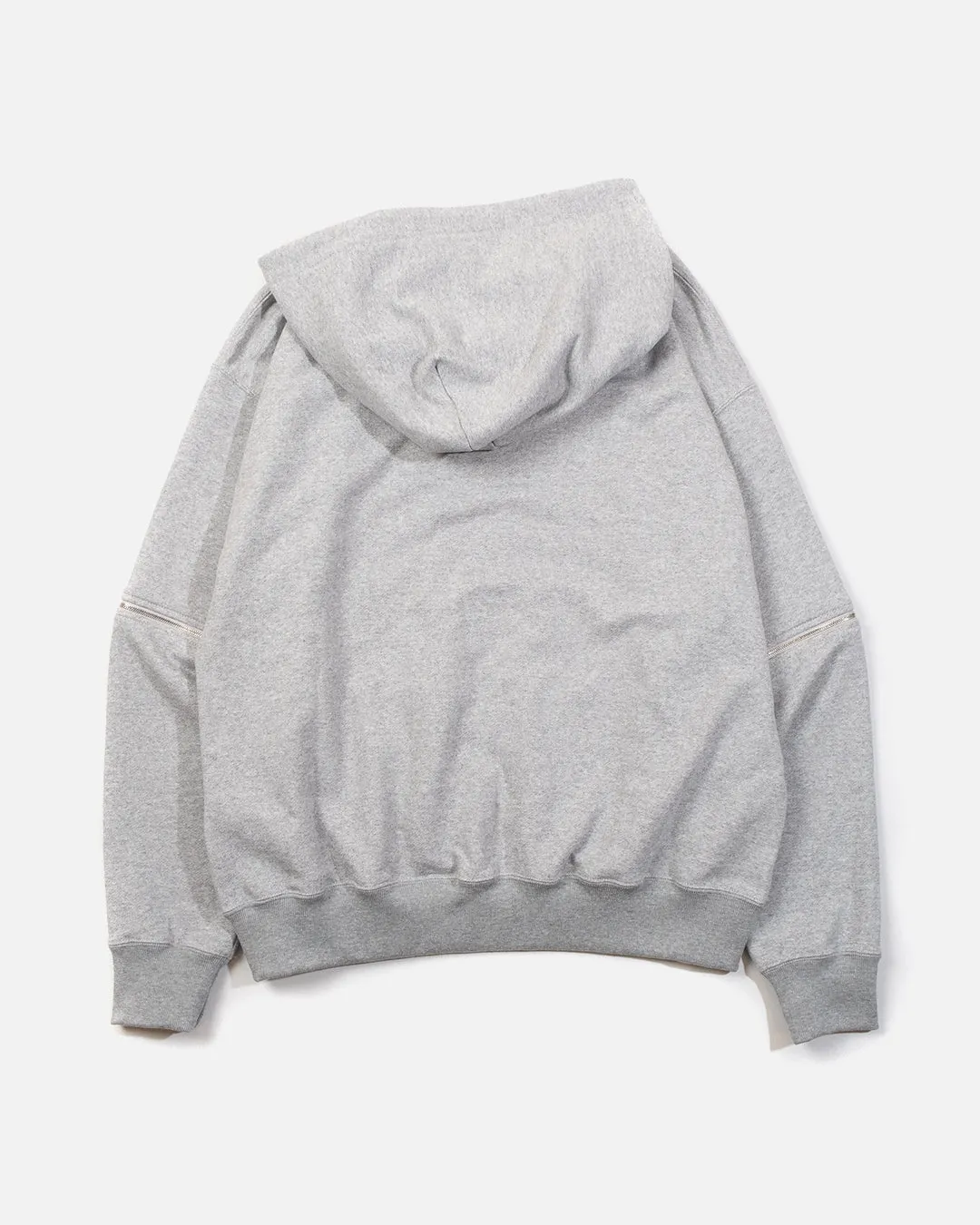 Zip Off Hoodie - Heather Grey