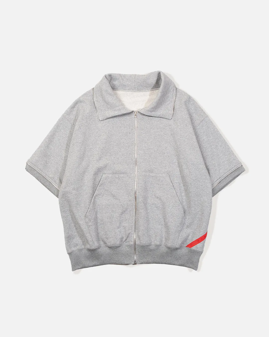 Zip Off Hoodie - Heather Grey