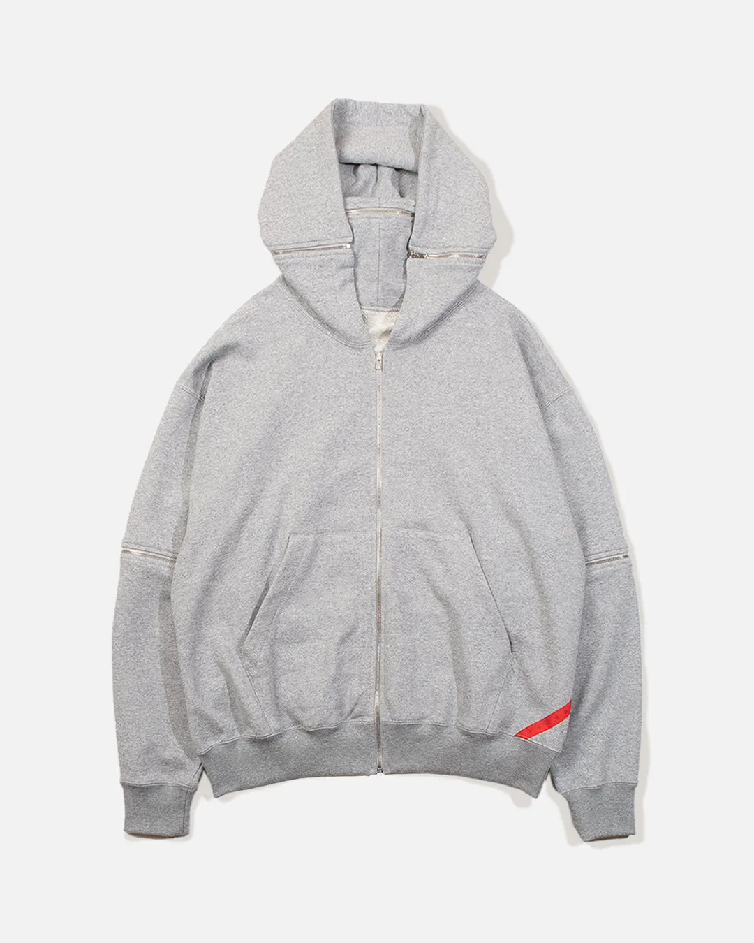 Zip Off Hoodie - Heather Grey